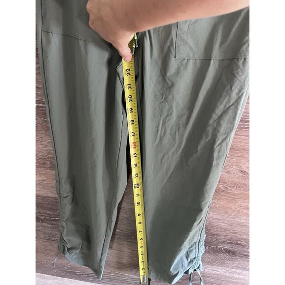 GAP GAPFIT Ribbed Side Pocket Hiking Joggers Pants Women Small Green - Picture 9 of 10